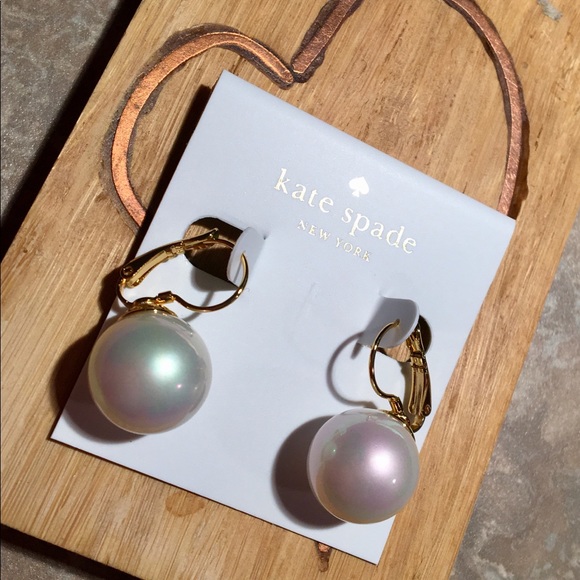HOST PICK Kate Spade Pearl Lever Back Earrings - Picture 3 of 6